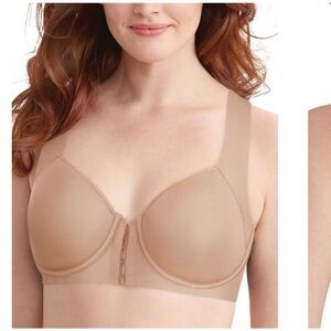 NWT✨Bali Women's One Smooth U Posture Boost Smooth Back Underwire Bra Nude